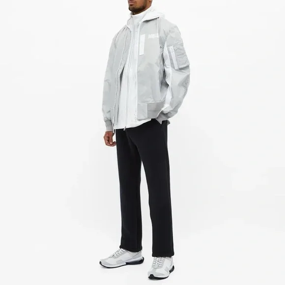 NIKE x SACAI Layered Bomber Jacket CV5732-097 Men's size XL